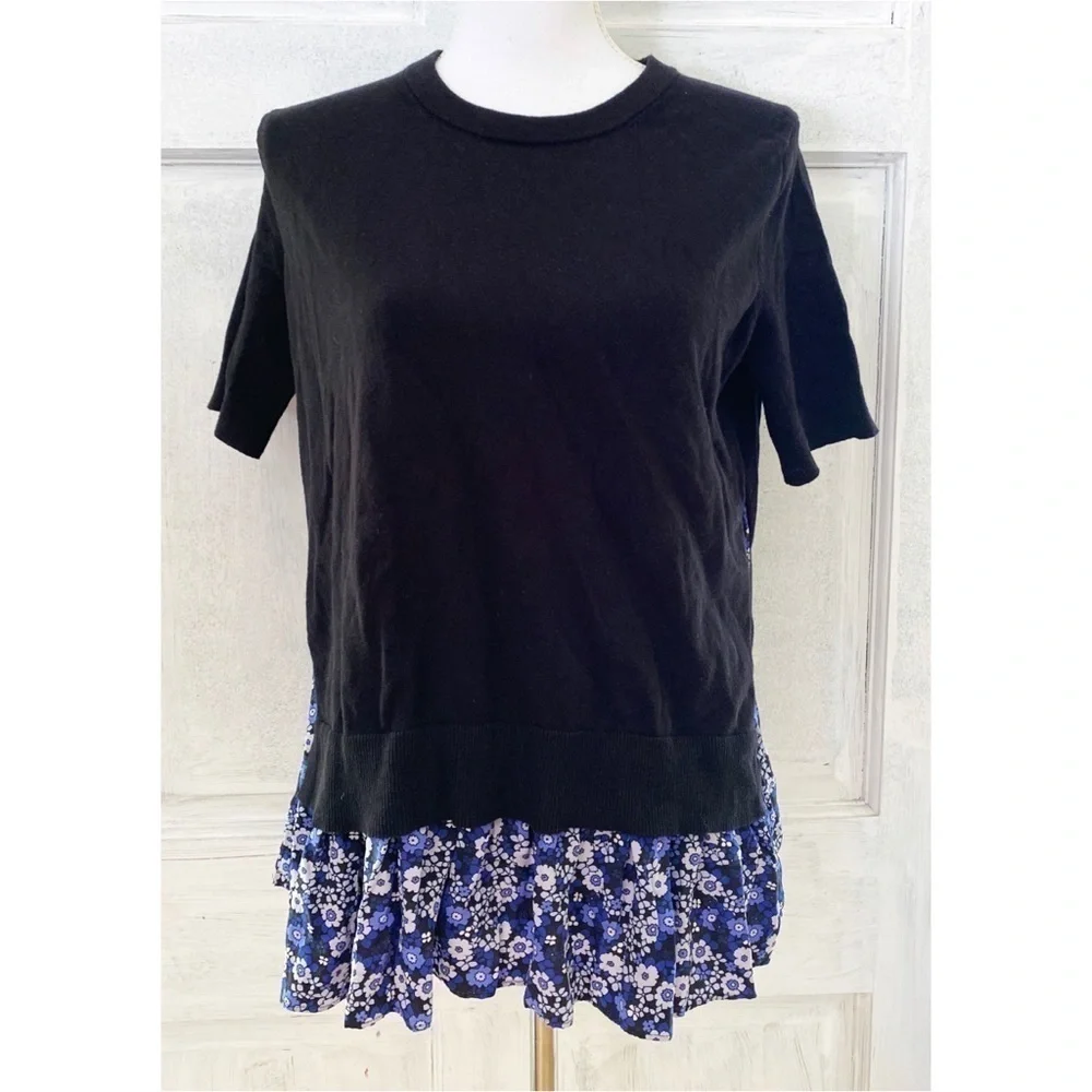 EUC Kate Spade Ditsy Field Floral Silk Sweater S​​​​​​​